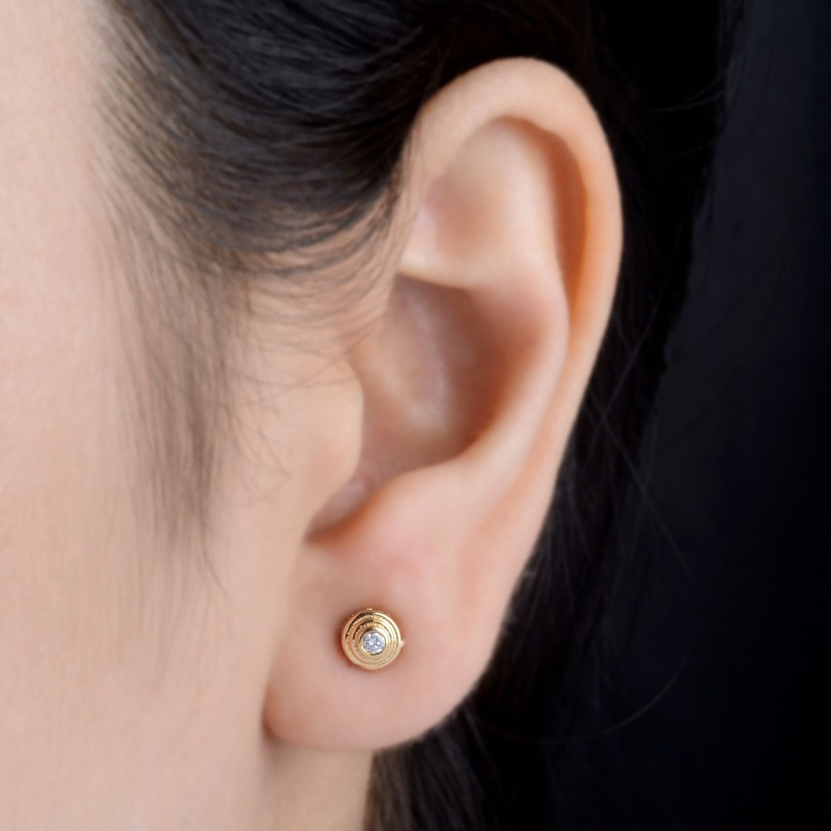 0.90 carats SI Clarity HI Color Diamond Studs In 18k Yellow Gold |Diamond Stud Earrings |Pair Of Studs |Tiny Stud Earrings |Jewelry For Women