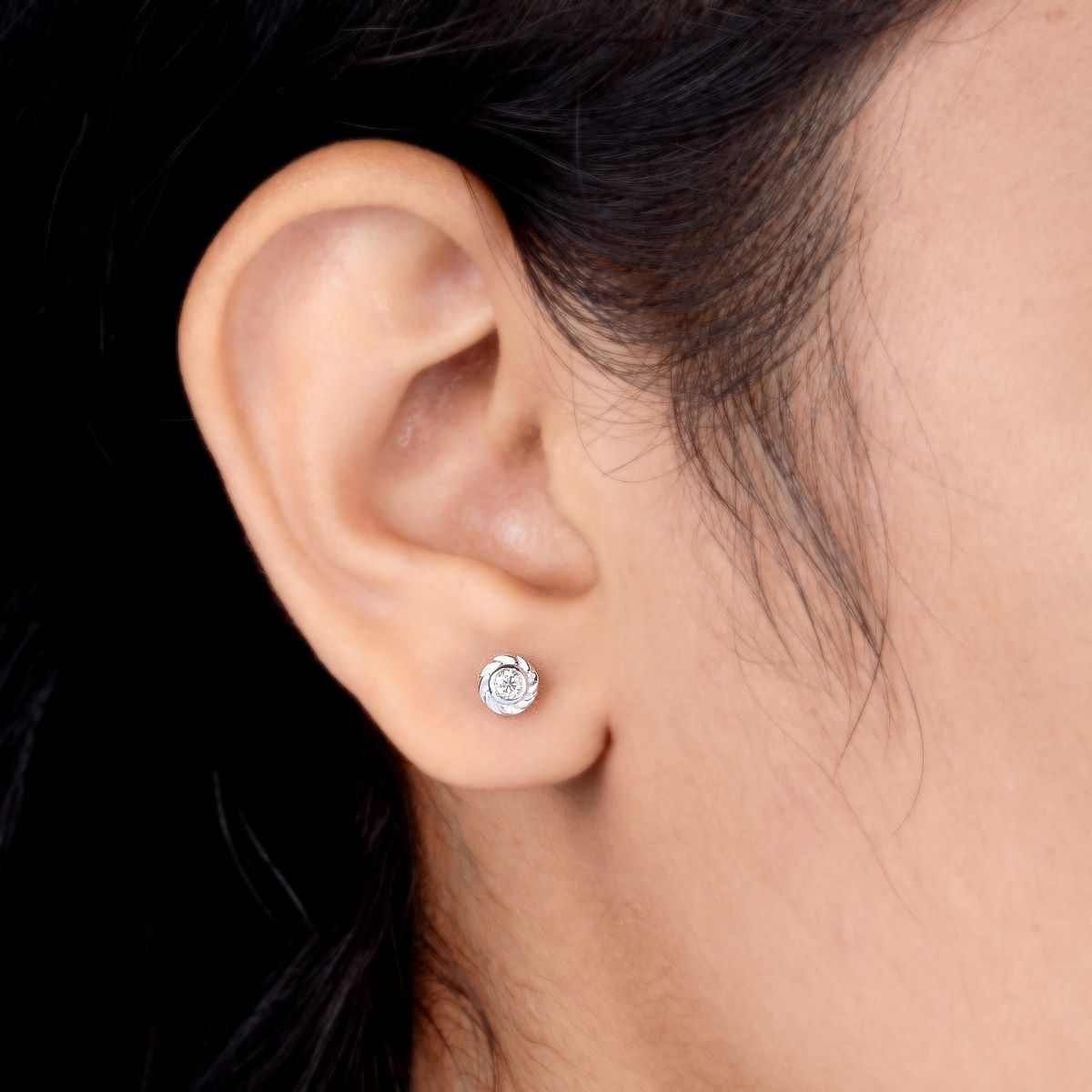 10k White Gold 0.15 Ct. SI Clarity HI Color Diamond Stud Earrings |Gift For Her |Jewelry For Women| Diamond Earrings