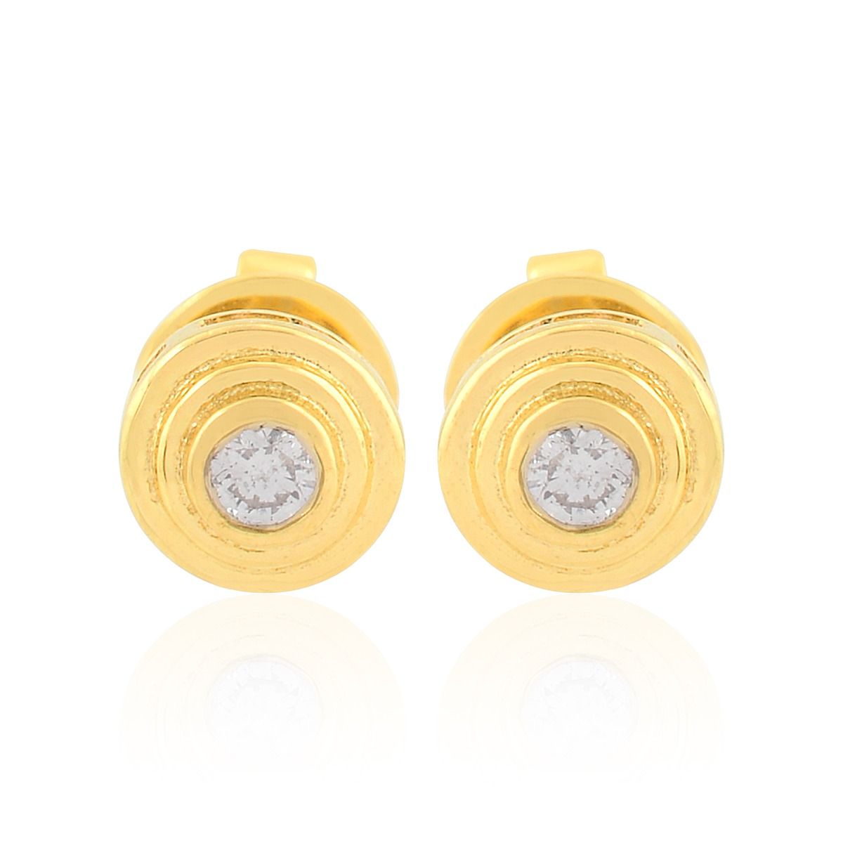 0.90 carats SI Clarity HI Color Diamond Studs In 18k Yellow Gold |Diamond Stud Earrings |Pair Of Studs |Tiny Stud Earrings |Jewelry For Women
