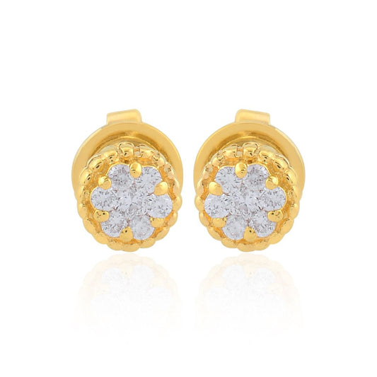 0.13Carats SI Clarity HI Color Diamond in 18kt Yellow Gold |Diamond Stud earrings |Tiny Studs| Jewelry For Women |Gift For Her