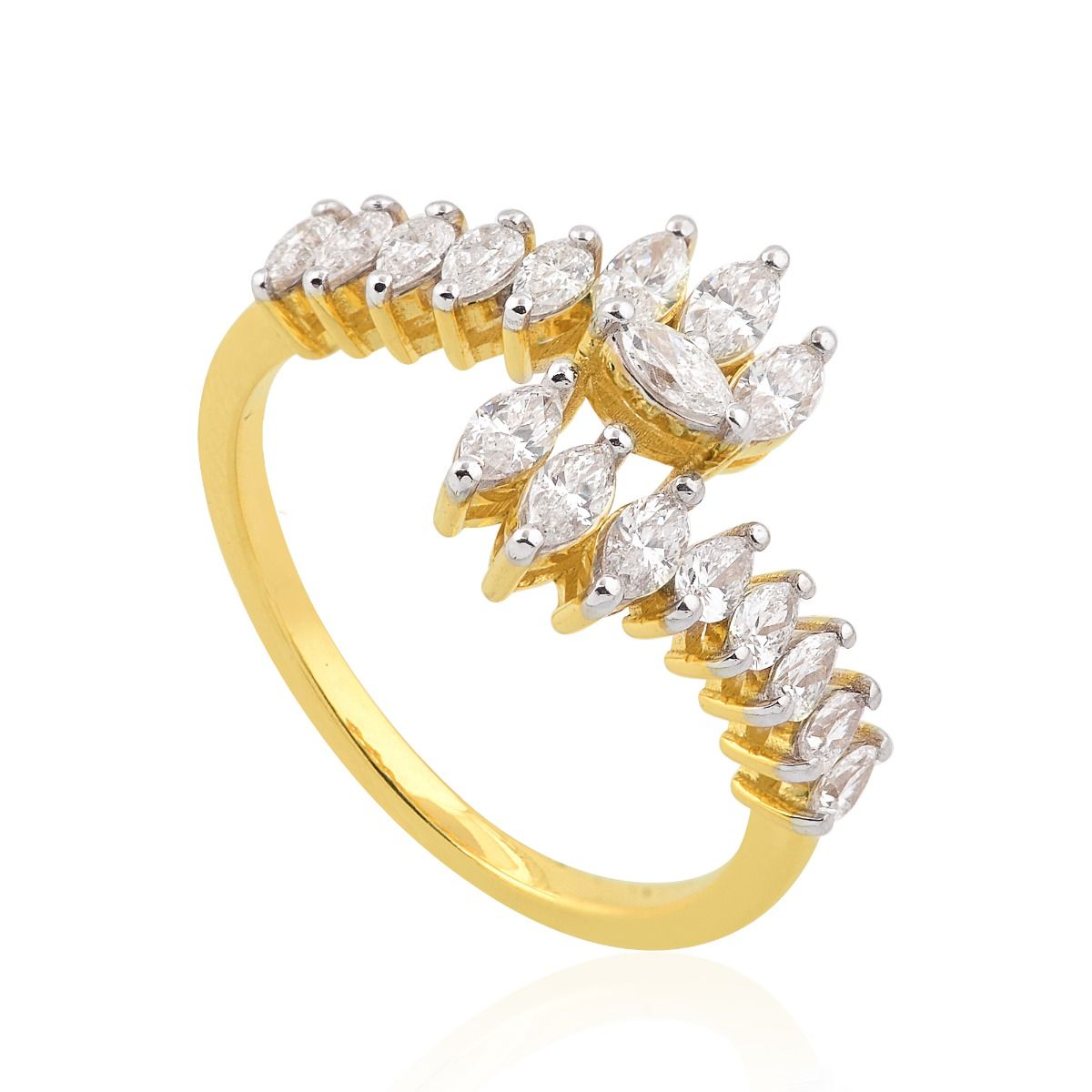 18k Yellow Gold 0.85 SI Clarity HI Color Marquise Diamond Ring |Band Ring |Gold Ring |Diamond Ring |Jewelry For Women|Gift For Mom