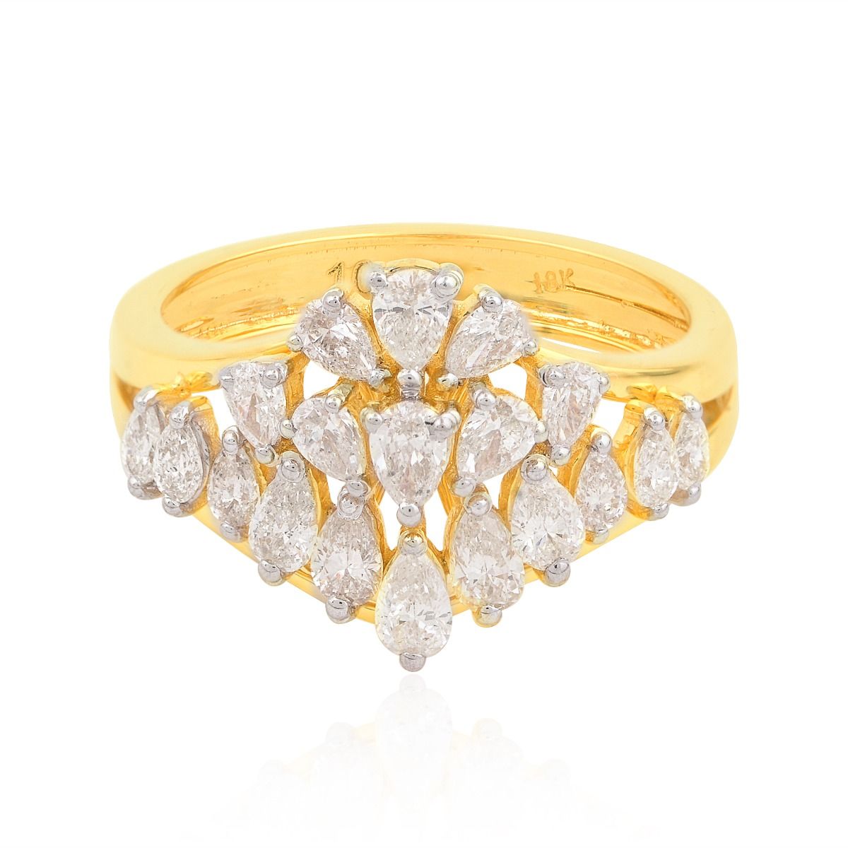 18k Yellow Gold 1.15 TCW SI Clarity HI Color Diamond Ring |Gift Ring |Women Jewelry |Diamond Ring