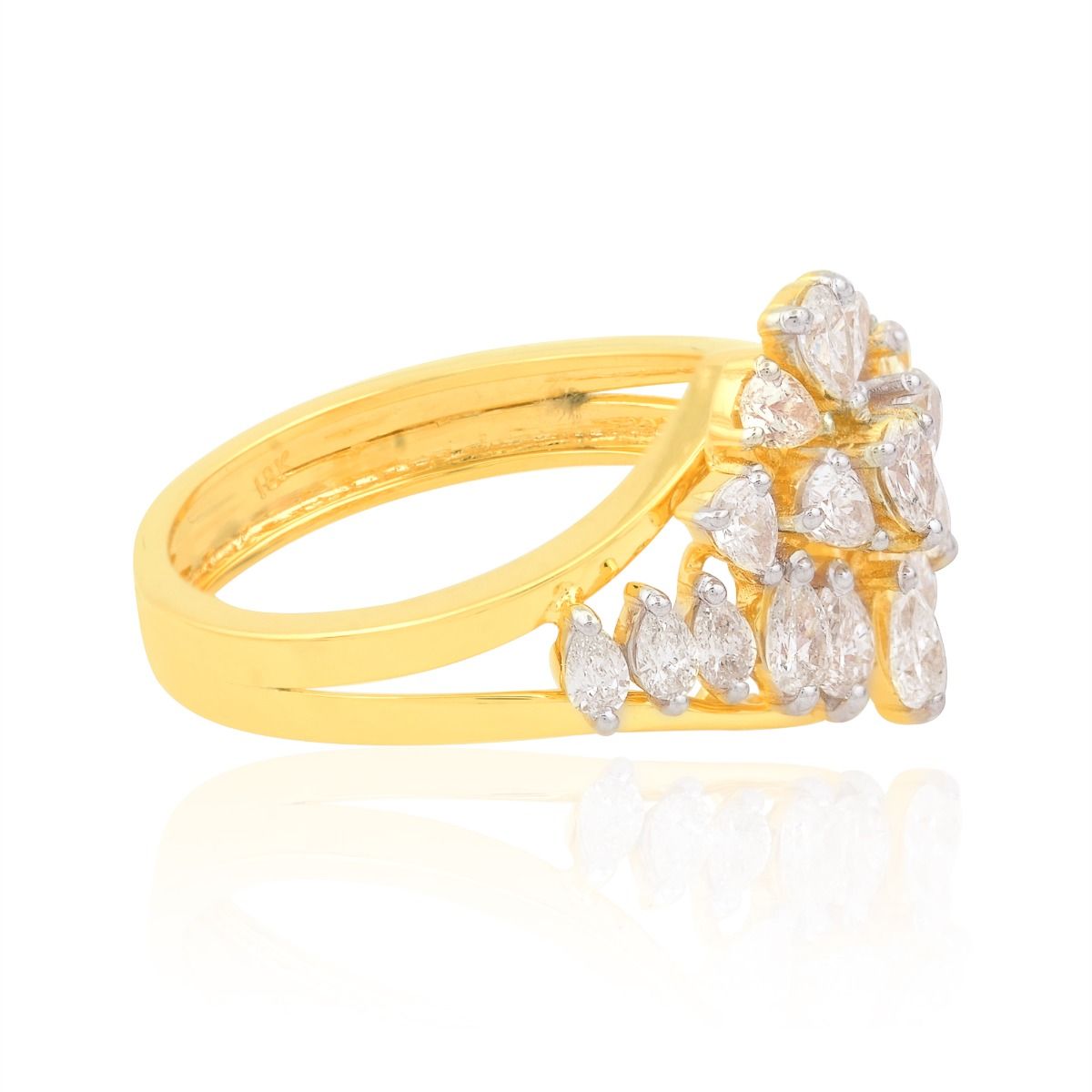 18k Yellow Gold 1.15 TCW SI Clarity HI Color Diamond Ring |Gift Ring |Women Jewelry |Diamond Ring