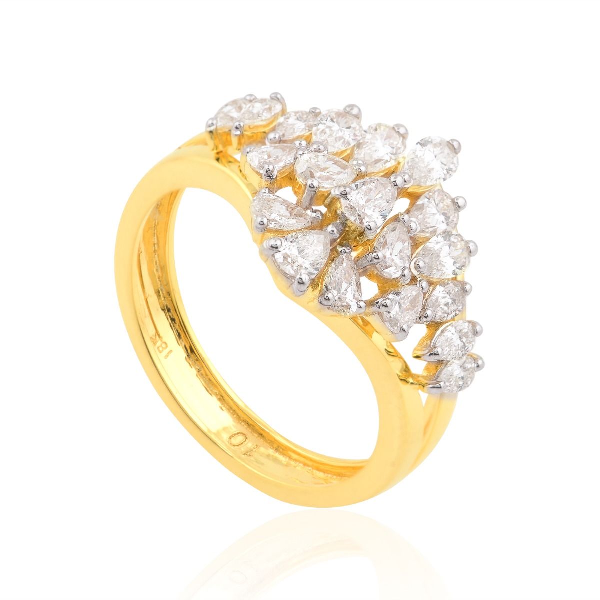 18k Yellow Gold 1.15 TCW SI Clarity HI Color Diamond Ring |Gift Ring |Women Jewelry |Diamond Ring