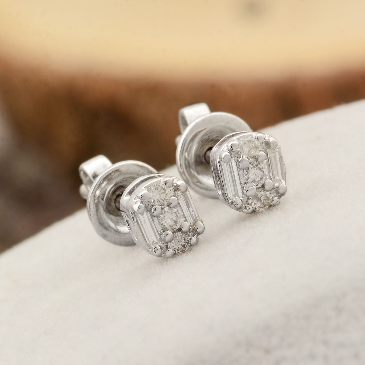 10k White Gold 0.15 Ct. SI Clarity SI Color Diamond Stud |Diamond Earrings |Jewelry For Women |Tiny Stud Earrings |Anniversary Gift For Her