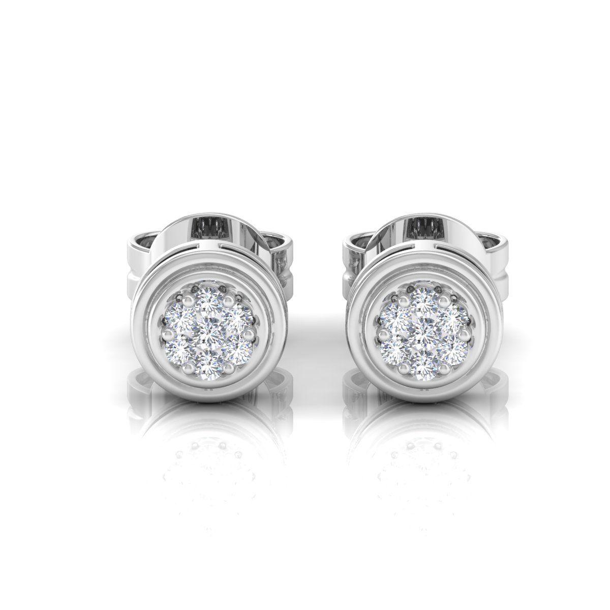 10k White Gold 0.14 TCW SI Clarity HI Color Diamond |Diamond Stud Earrings | Jewelry For Women | Gift For Her |Birthday Gift For Daughter