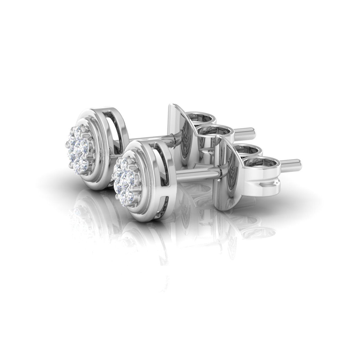 10k White Gold 0.14 TCW SI Clarity HI Color Diamond |Diamond Stud Earrings | Jewelry For Women | Gift For Her |Birthday Gift For Daughter