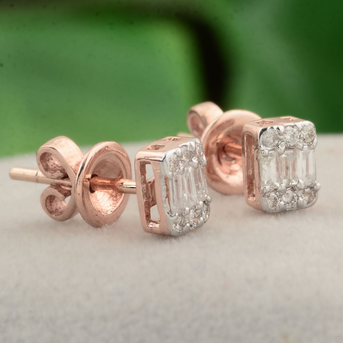 10k Rose Gold 0.22 TCW SI Clarity HI Color Diamond |Small Stud Earrings |Jewelry For Women |Diamond Earrings |Gift For Her